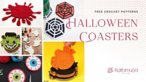 Halloween Coasters - Free Crochet Patterns - Roundup - Raffamusa Designs
