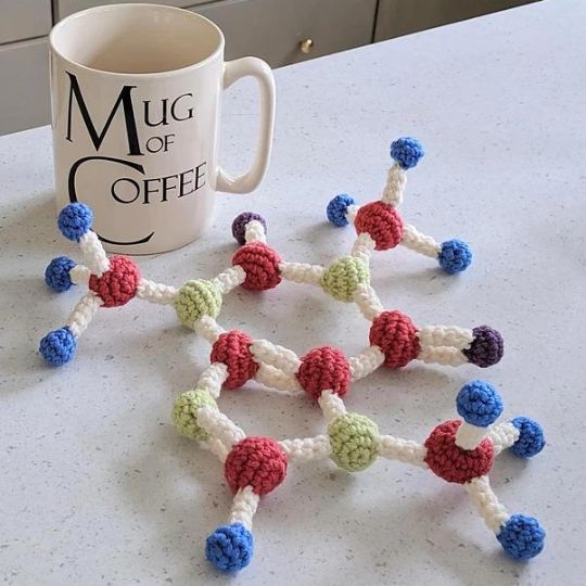 Fuzzy Fungi - Caffeine Molecule Amigurumi