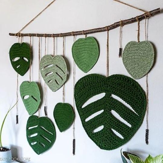 Heart Hook Home - Monstera Leaves Wall Hanging