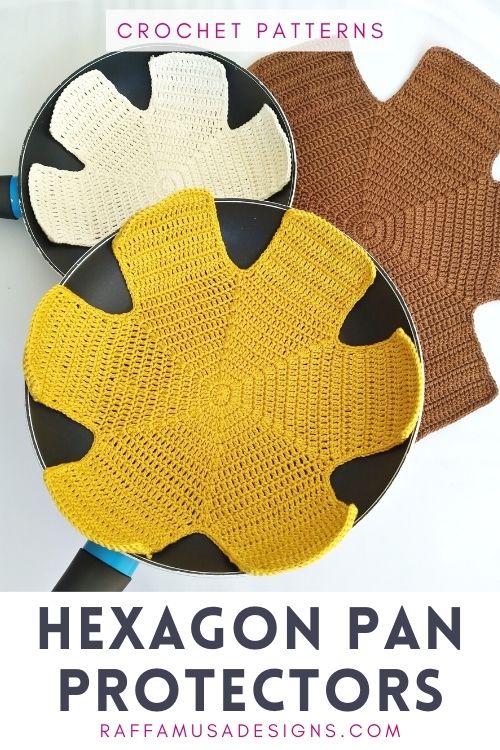 Crochet Pan Protectors - Free Pattern in 3 Sizes - Raffamusa Designs