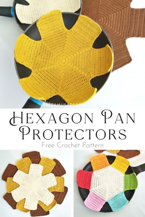 Crochet Pan Protectors - Free Pattern in 3 Sizes - Raffamusa Designs