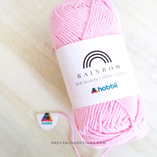 Hobbii Rainbow Cotton 8/6 - Easy Pull Tag - Raffamusa Designs