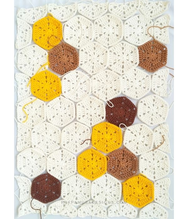Honeycomb Kitchen Towel - Assembly - Raffamusa Designs