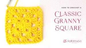 How to Crochet a Classic Granny Square - Free Tutorial - Raffamusa Designs