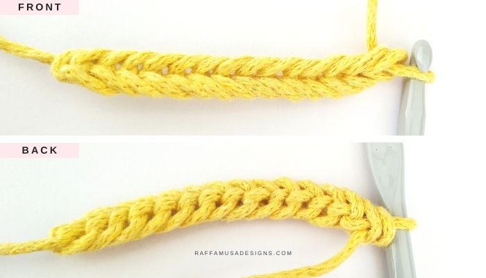 Front and Back of the Knot Cord - Raffamusa Designs