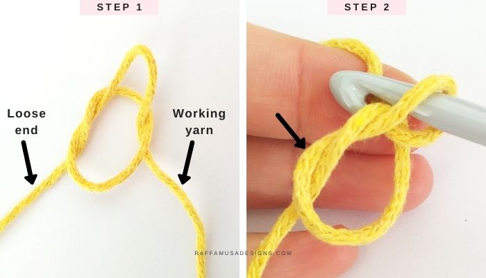 Knot Cord - Steps 1-2 - Raffamusa Designs