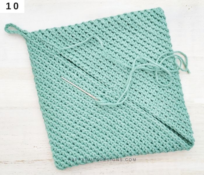 Magic Square Potholder - Crochet Pattern Tutorial - 10 - Raffamusa Designs