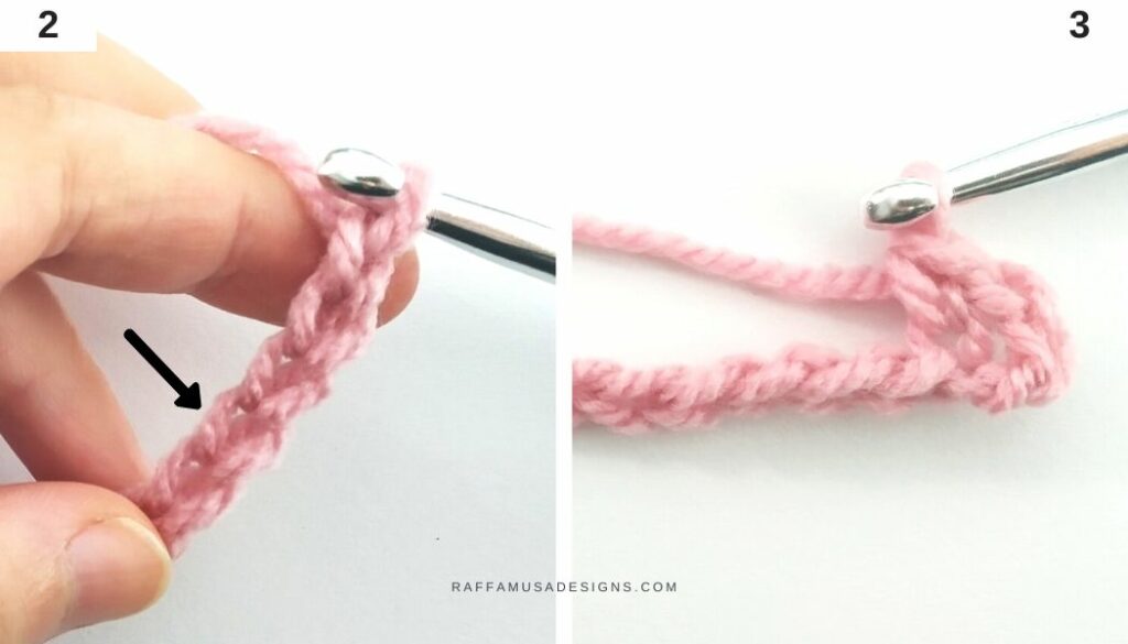 How to Crochet the Moss Stitch - 2-3 - Raffamusa Designs