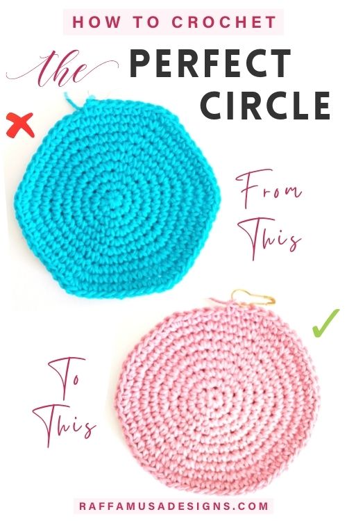 How to Single Crochet the Perfect Circle - Free Pattern - Raffamusa Designs