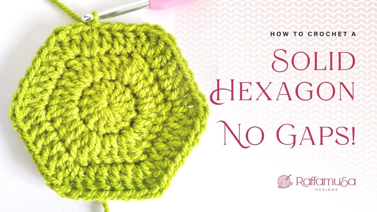 How to Crochet a Solid Granny Square - No Gaps - Raffamusa Designs