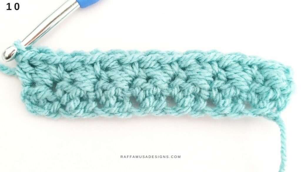 Crochet Suzette Stitch Tutorial - 10 - Raffamusa Designs