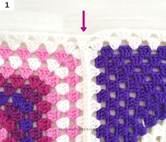 Crochet Zigzag Granny Border Tutorial - 1 - Raffamusa Designs