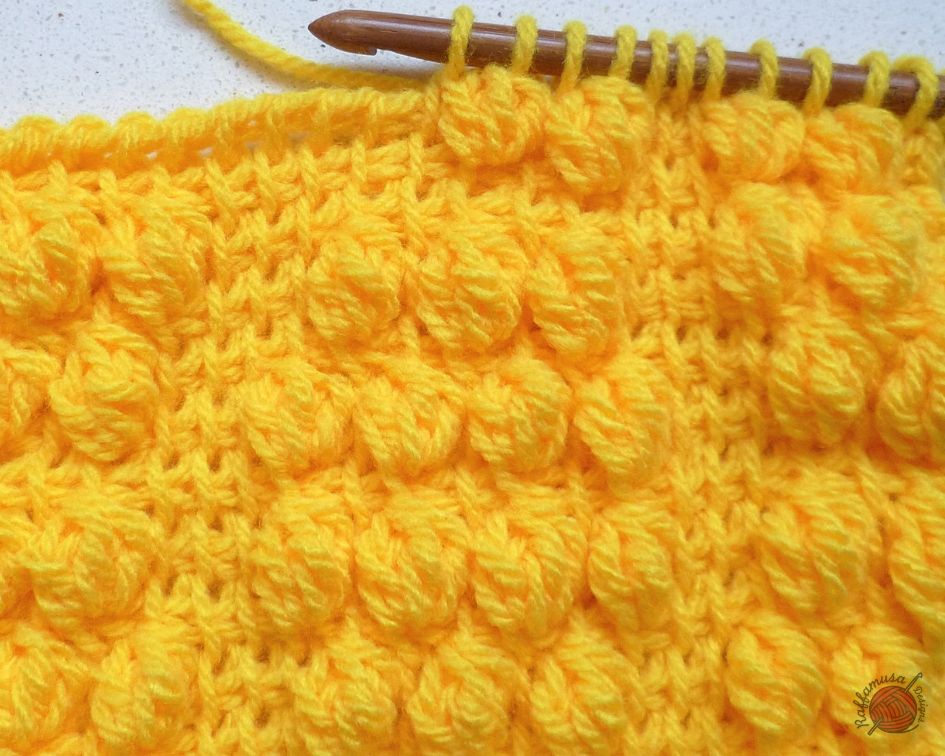 How to Crochet the Tunisian Bobble Stitch