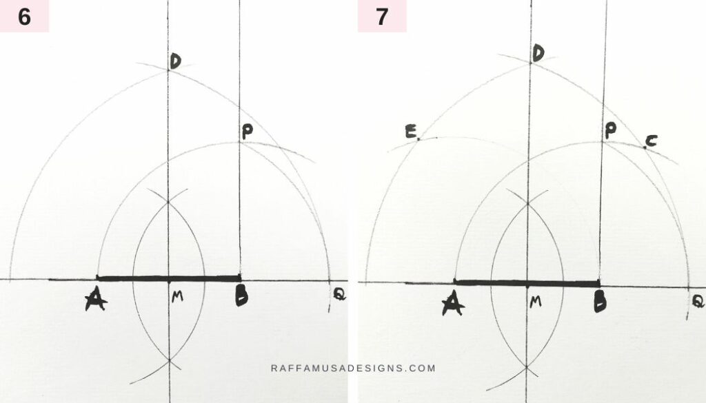 How to Draw a Pentagon Pattern for Sewing Ball - 3 - Raffamusa Designs
