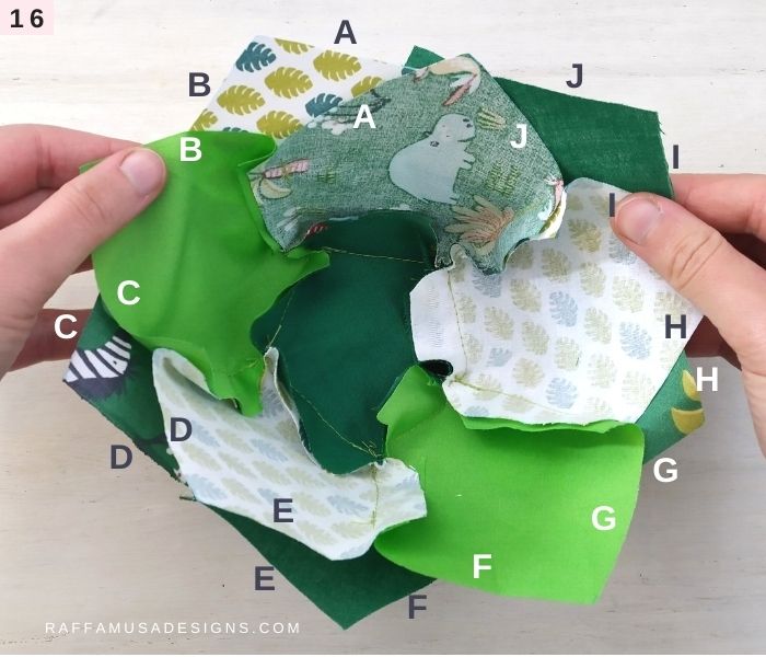 How to Sew a Pentagon Ball - 6 - Raffamusa Designs