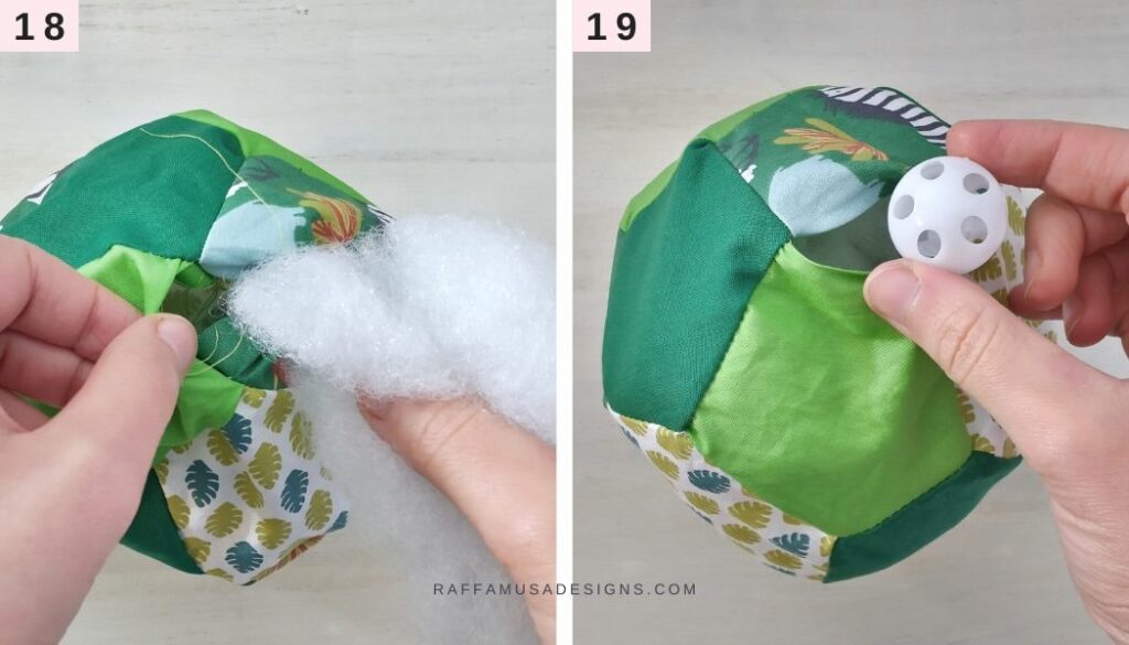 How to Sew a Pentagon Ball - 8 - Raffamusa Designs