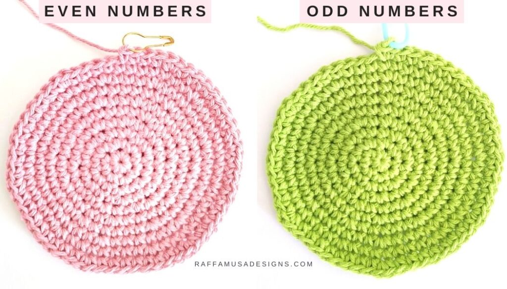 How to Single Crochet the perfect circle - two different ways - Raffamusa Designs