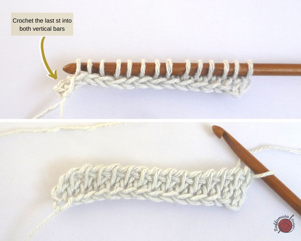 How to Tunisian crochet Knit stitch, part 2