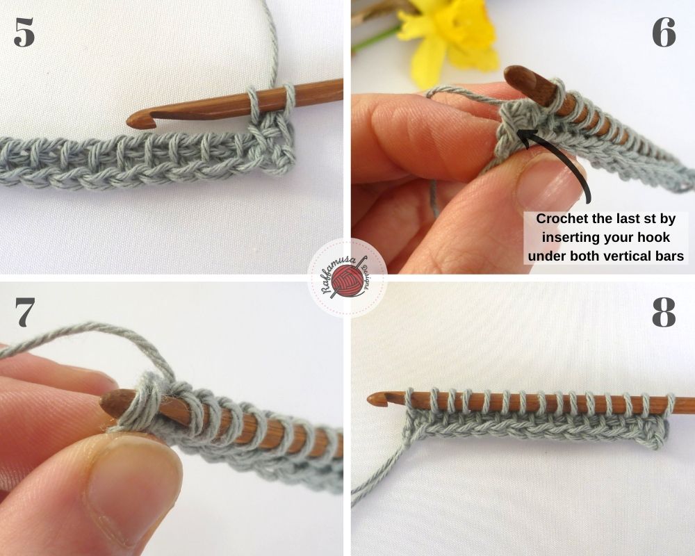 How to crochet the Tunisian Crochet Simple Stitch, part 2
