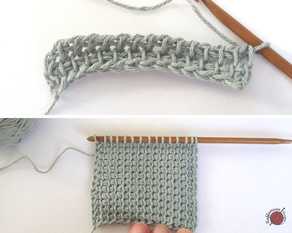 How to crochet the Tunisian Crochet Simple Stitch, part 3
