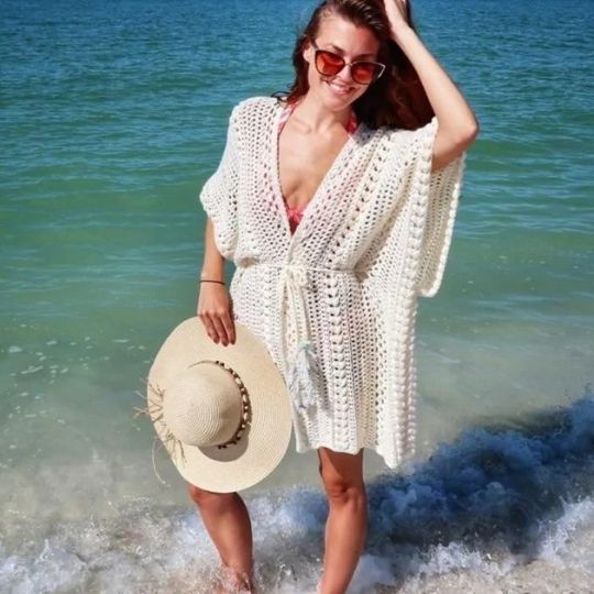 Tranquility Ruana Beach Cover Up by Journey Chanel Designs
