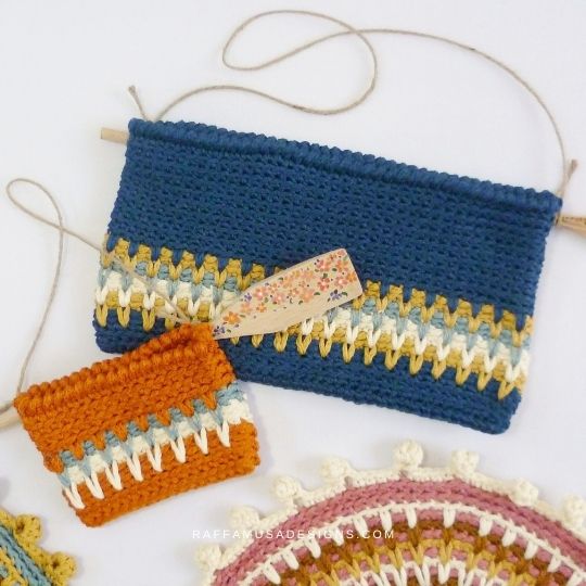 Crochet Patterns - Wall Hanging Bags - Raffamusa Designs