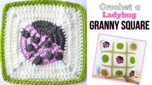 Ladybug Granny Square - Free Crochet Pattern and Tutorial - Raffamusa Designs