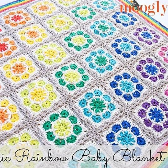 Magic Rainbow Baby Blanket - Moogly