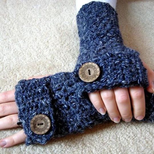 Make my Day Creative - Easy Textured Fingerless Gloves