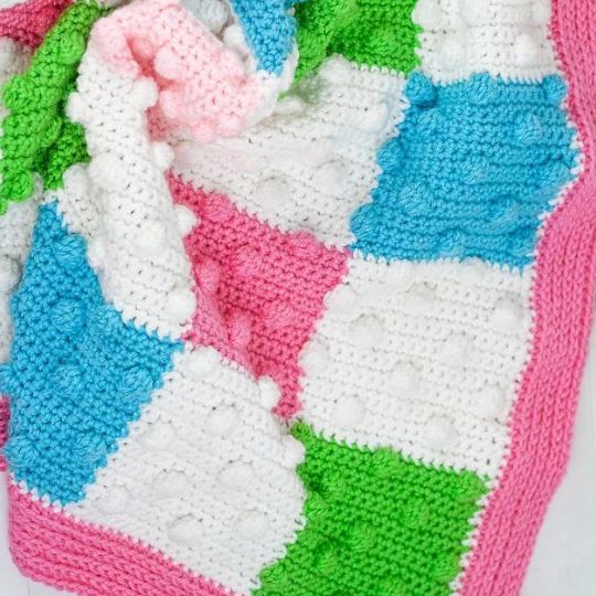 Millie Bobble Baby Blanket - Winding Road Crochet