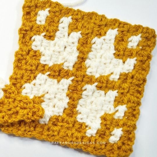 How To Change Colors Carry Yarn In Mini C2c Crochet - C2c Designs Decorative Home Accessories Uk