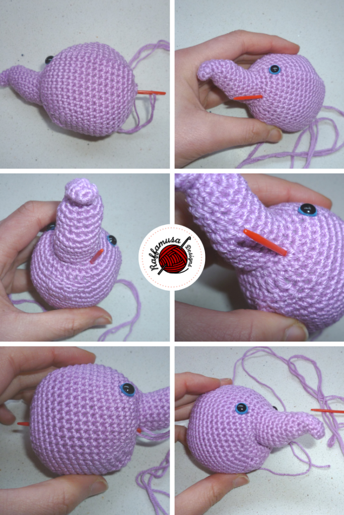 Elephant Baby Rattle • Free Crochet Pattern • RaffamusaDesigns