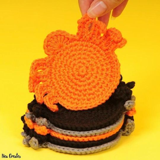 Crochet Spider Coaster - Nea Creates