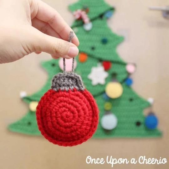 Once Upon a Cheerio - Flatland Christmas Bauble Ornament