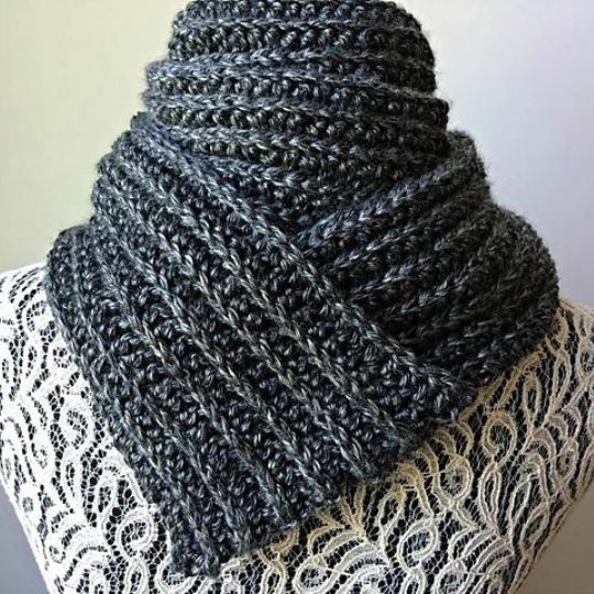 Oombawka Design Crochet - Classic Ribbed Scarf