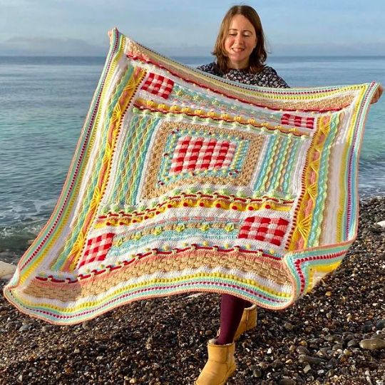 Picnic on the Beach Blanket - Coastal Crochet