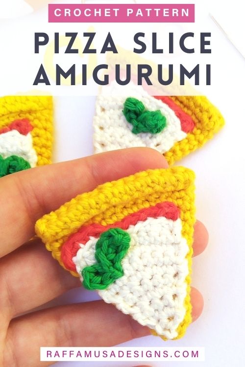 Pizza Slice Amigurumi - Free Crochet Pattern - Raffamusa Designs