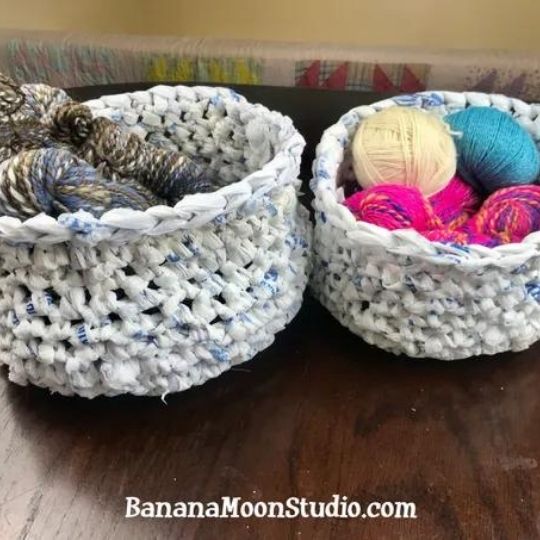 Plarn Basket by Banana Moon Studio
