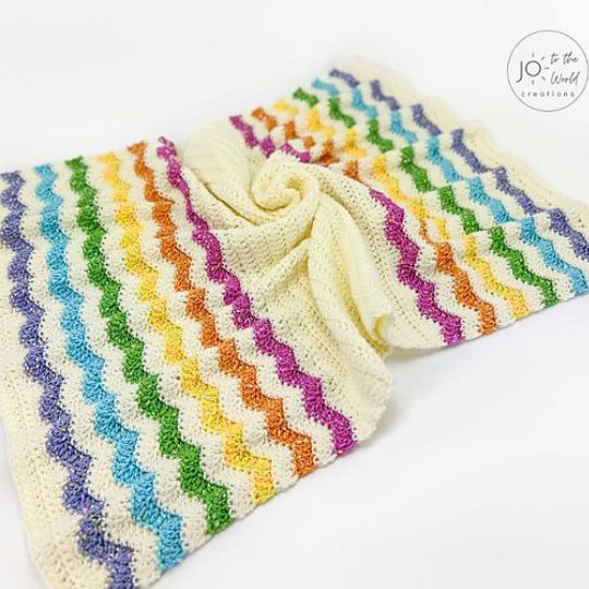 Rainbow Blanket - Jo to the World Creations