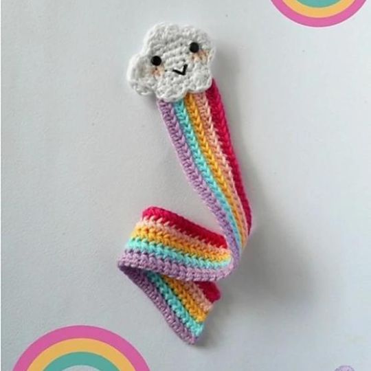 Crochet Rainbow Bookmark - Yum Yarn