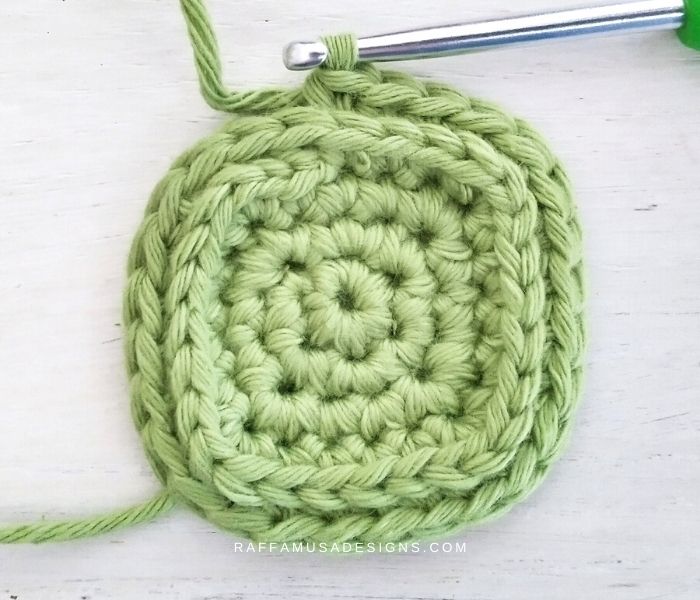 Single Crochet in Third Loop of Single Crochet Stithes - Raffamusa Designs