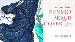 Crochet Summer Beach Cover Up Dress - Free Crochet Pattern - Raffamusa Designs
