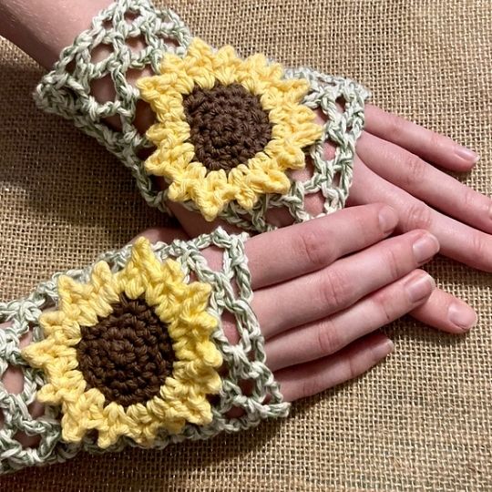 Sunflower Lacy Gloves by Eve Arby on Ravelry