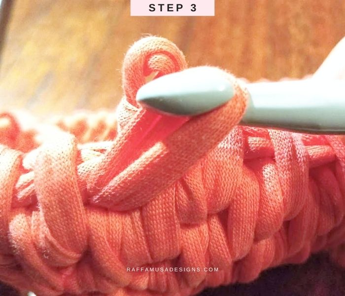 How to crochet the Heart Basket - Stitch Tutorial - Step 3