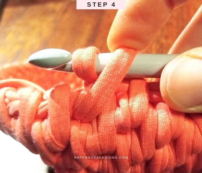 How to crochet the Heart Basket - Stitch Tutorial - Step 4