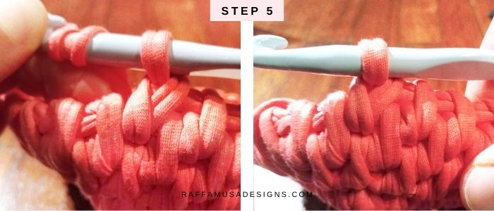How to crochet the Heart Basket - Stitch Tutorial - Step 5