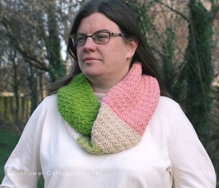 The Scrappy Scarf by Sunflower Cottage Crochet
