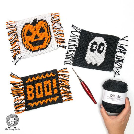 Halloween Boo! - Tapestry Crochet Pattern - The Loopy Lamb