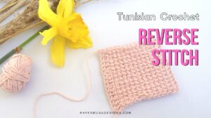 Tunisian Reverse Stitch - Free Tutorial - Raffamusa Designs