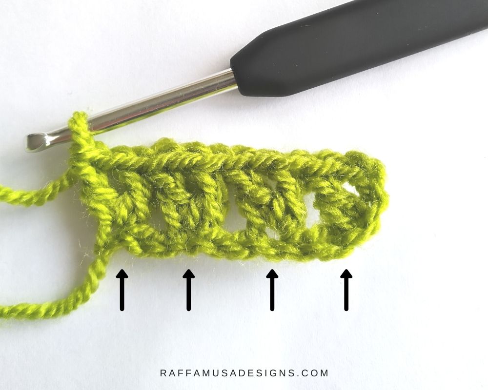How to crochet the V-stitch, free tutorial